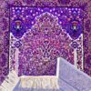 Фиолетовый мягкий коврик из полиэстера