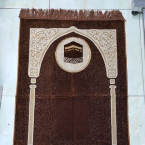 Исламский бархатный коврик для молитвы, коричневый, Holy Kaaba