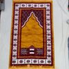 Исламский бархатный молитвенный коврик, кирпично-красный