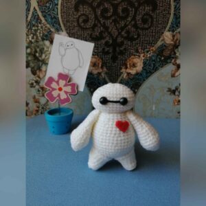 Амигуруми вязаная мягкая игрушка «Бэймакс»