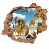 3D наклейка на стену «Мадагаскар»