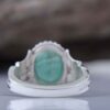 Мужской серебряный перстень с изумрудом «Бахар»