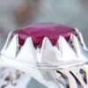 Серебряное кольцо с рубином для мужчин, элегантная ручная работа