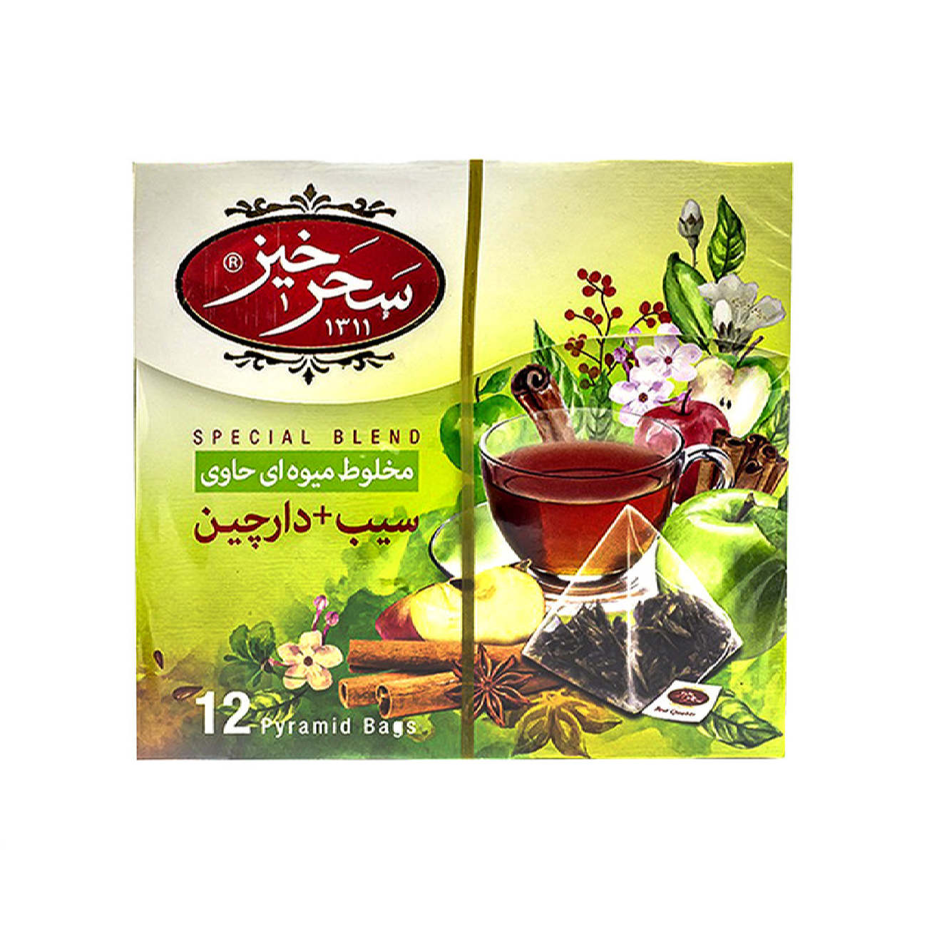 Чай с яблоком и корицей Saharkhiz (набор 4 упаковки)