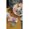 Зелёные серьги макраме «Листья»
