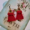 Серьги макраме «Марьям» (Циан)