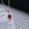Женский серебряный комплект с кварцевыми вставками