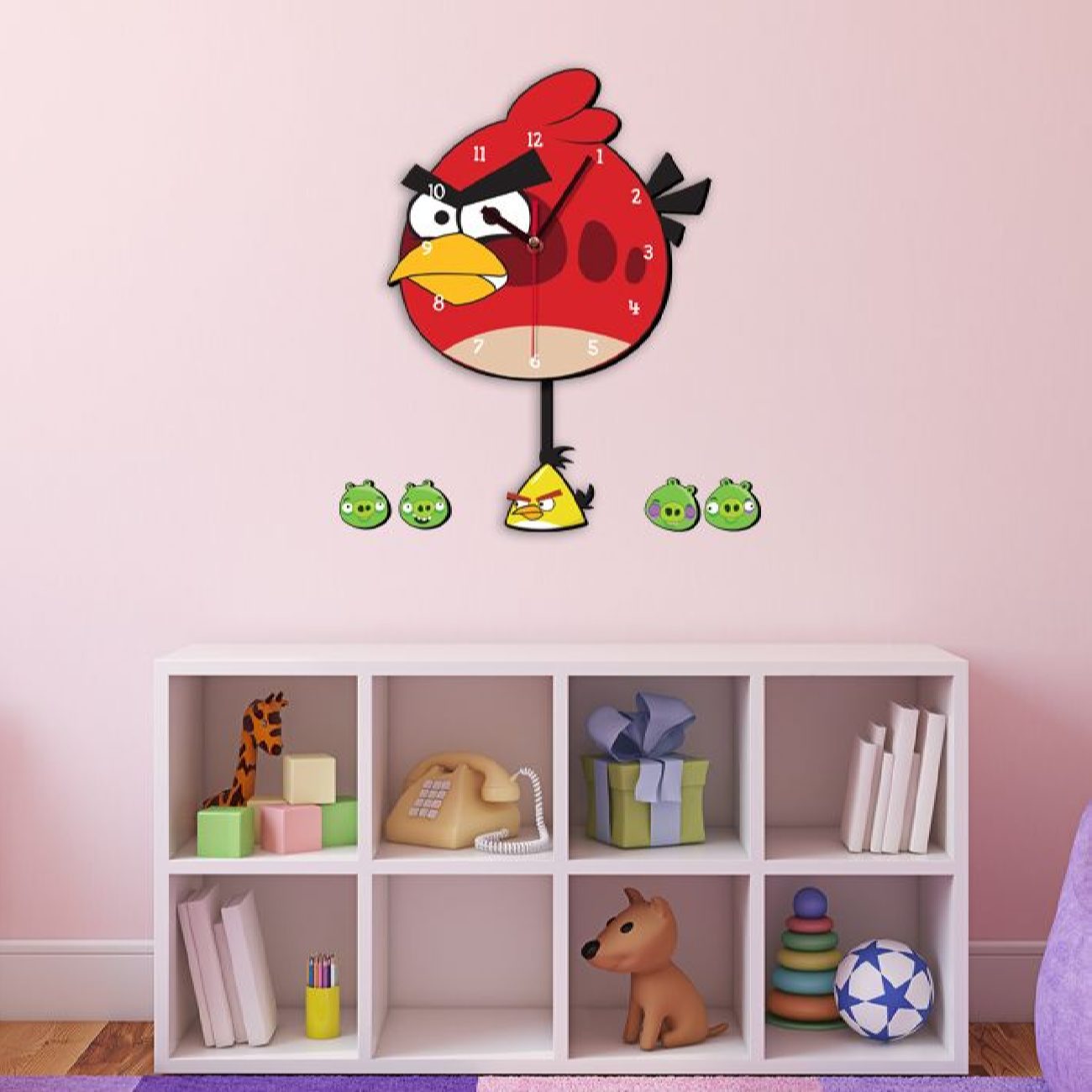 Детские настенные часы «Angry Birds»
