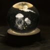 3D ночник «Хрустальный шар» «Медуза»