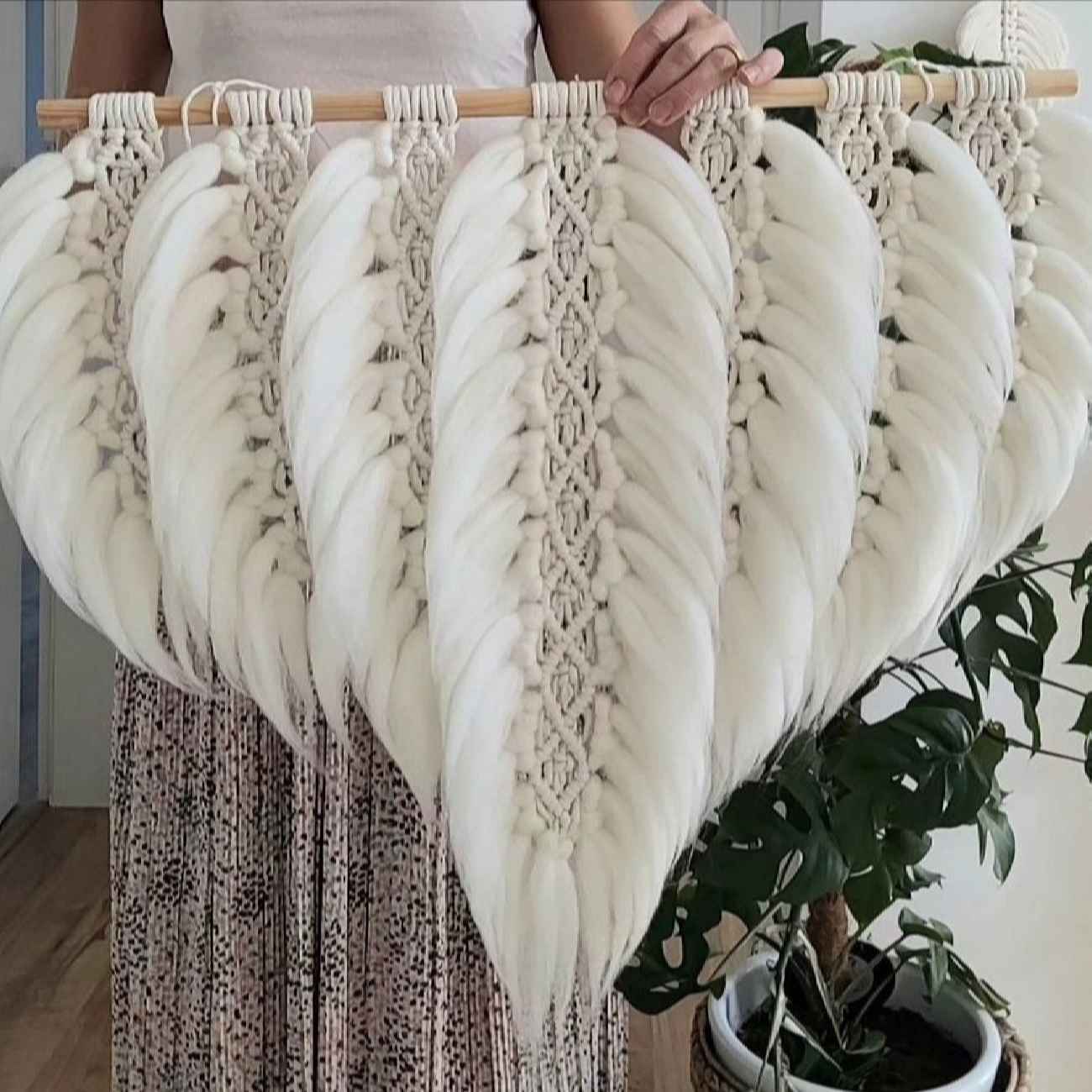Декоративное настенное макраме