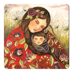 Магнит на холодильник «Персидская живопись» (красный)