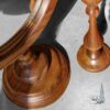 Резная рама для зеркала из ореха с подсвечниками