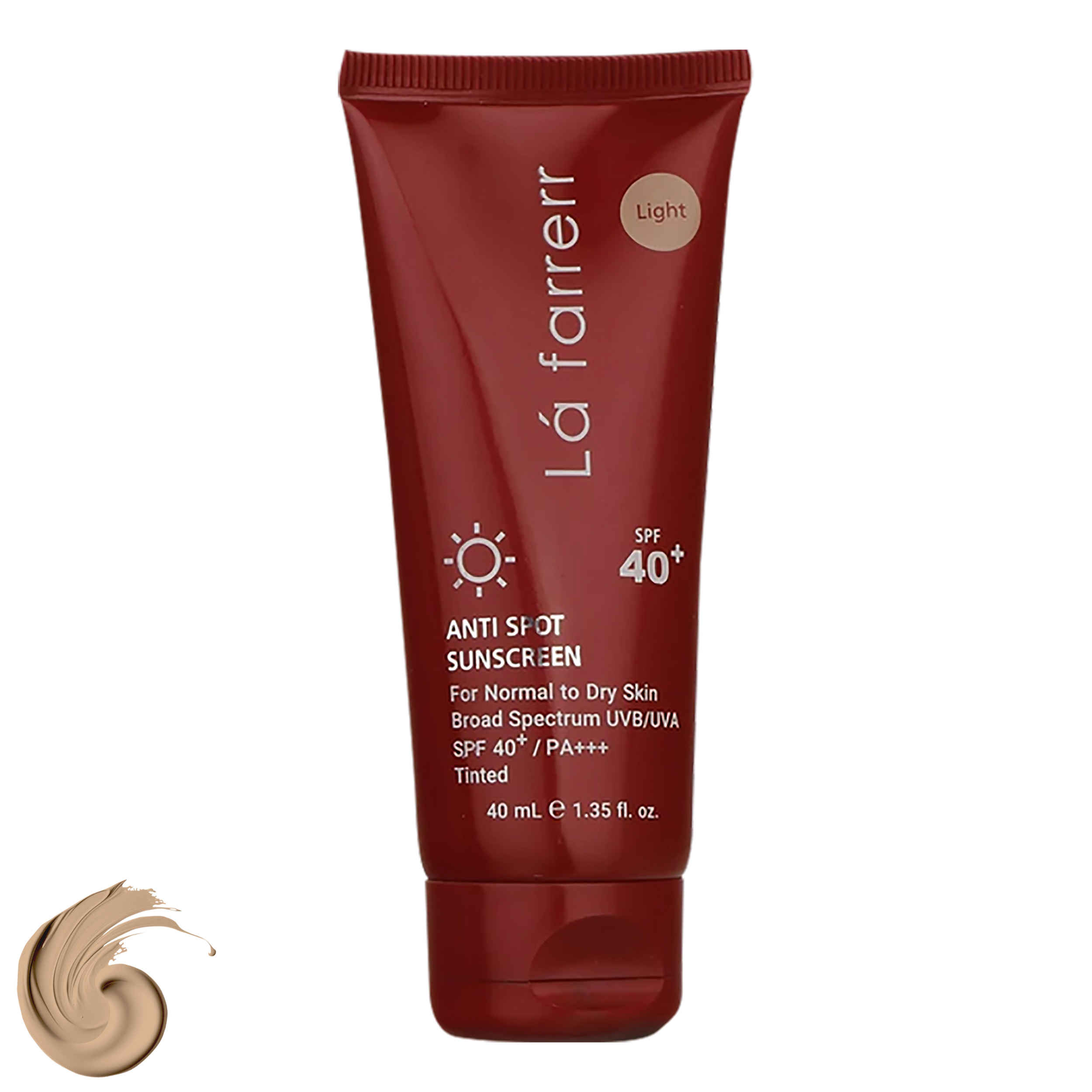 Солнцезащитный крем La Farrerr SPF40 с тонирующим эффектом (сухая кожа)