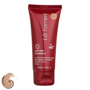 Солнцезащитный крем La Farrerr SPF40 с тонирующим эффектом (жирная кожа)