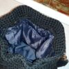 Рюкзак макраме ручной работы для женщин, чёрный