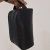Стильный портфель из искусственной кожи (черный)