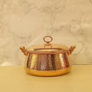 Иранский медный казан — чеканный, ручная работа, модель Дарис