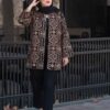 Персидский вышитый манто с геометрическим орнаментом для женщин