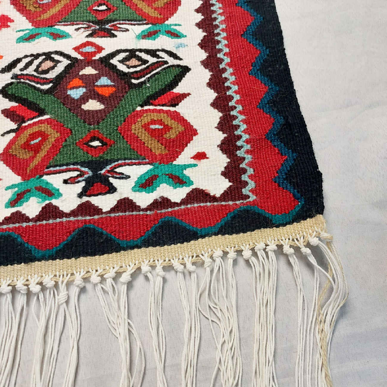 Килим ручной работы из Ирана, красный геометрический узор, высокое качество