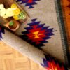 Килим ручной работы из Ирана, Кашкай Фарса, красный геометрический узор