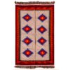 Килим ручной работы из Ирана, Кашкай Фарса, красный геометрический узор