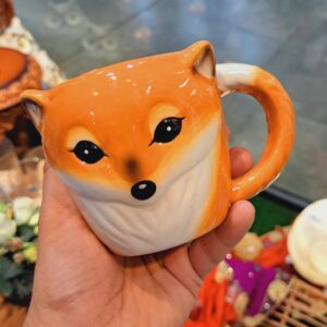 Оранжевая кружка с лисой