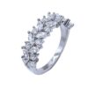 Серебряное кольцо с аметистом (Листья)