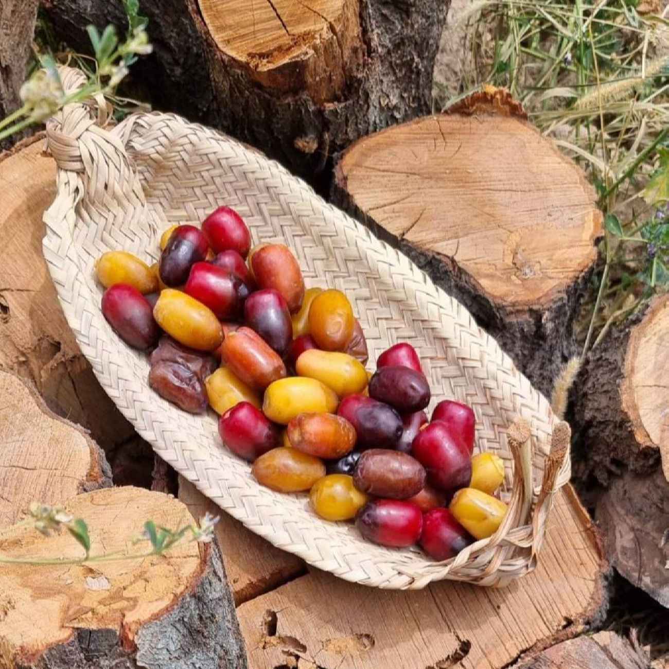 Плетёная корзина для хранения с рисунком лодки, кремовая