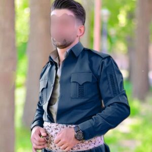 Курдская мужская одежда с пиштвеном (темно-синяя)