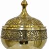Роскошная сахарница из латуни с ручной гравировкой