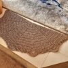 Персидский коврик макраме ручной работы в стиле бохо, коричневый