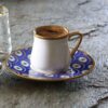 Синий фарфоровый сервиз с символом сглаза (на 6 персон)