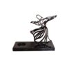 Чёрный подсвечник из смолы «Танец самы»