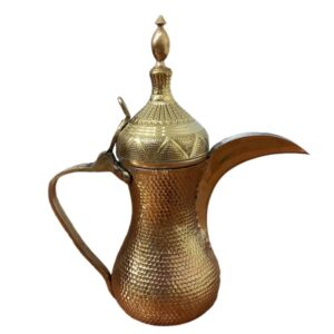 Арабский кофейник Даллах «Джаннат» — гравированная латунь