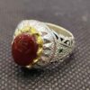 Персидское серебряное кольцо — для мужчин с йеменским агатом