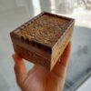 Резная деревянная шкатулка для колье и серег