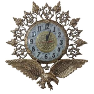 Настенные латунные часы «Птицы и цветы»