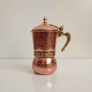Медная кофеварка (Мока) ручной работы — на 1–2 чашки
