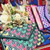 Персидский бархатный клатч с цветочной вышивкой «Сузани»