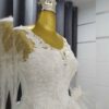 Персидское свадебное платье-принцесса – восточный стиль с рукавами-колоколами, утончённый силуэт