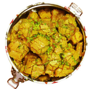 Кубики сохана с шафраном и розовой водой (3 шт.)