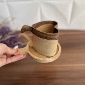 Деревянная туристическая кружка Кукса ручной работы