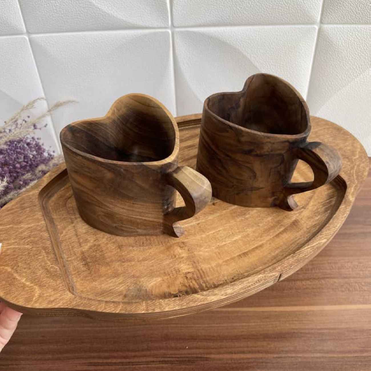 Деревянная туристическая кружка Кукса ручной работы