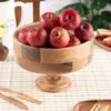 Деревянная сервировочная подставка с круглой чашей — AmaHome