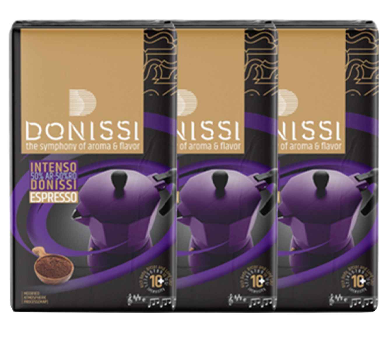 Кофе Donissi 50/50 в порошке (3 пачки по 250 г)