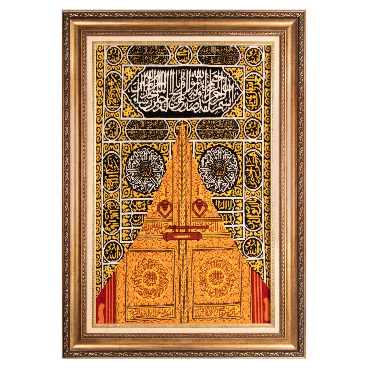 Исламский ковер «Дверь Каабы» (ручной узел)