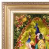 Ручной персидский ковёр из Тебриза — величественные павлины