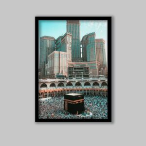 Картина на холсте: Кааба в раме — священная красота