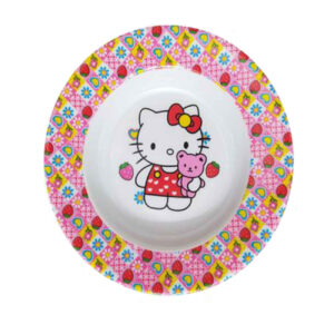 Меламиновая миска Hello Kitty (Зеленая, 2 шт.)