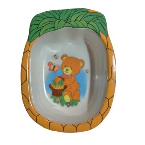Миска в форме ананаса с медвежонком (2 шт.)